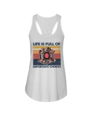 Cigar Life Is Full Of Important Choices Ladies Flowy Tank tile