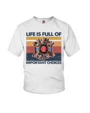Cigar Life Is Full Of Important Choices Youth T-Shirt tile
