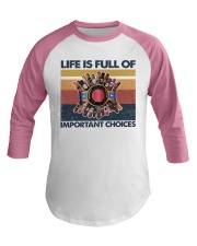 Cigar Life Is Full Of Important Choices Baseball Tee tile