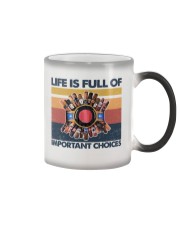 Cigar Life Is Full Of Important Choices Color Changing Mug tile