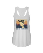 Cigar Social distancing Ladies Flowy Tank tile