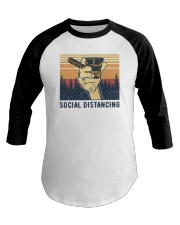 Cigar Social distancing Baseball Tee tile