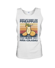 When life hands you pineapples make pina coladas Unisex Tank tile