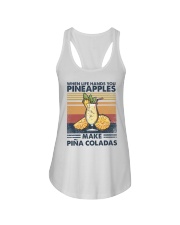 When life hands you pineapples make pina coladas Ladies Flowy Tank tile