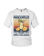 When life hands you pineapples make pina coladas Youth T-Shirt tile