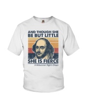 And though she be but little She is fierce Youth T-Shirt tile