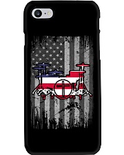 Drum US Flag Back Phone Case tile