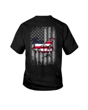 Drum US Flag Back Youth T-Shirt tile
