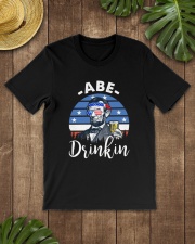 America Flag Abe Drinkin Independence Day Classic T-Shirt lifestyle-mens-crewneck-front-18