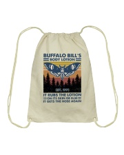 Buffalo bill's body lotion Drawstring Bag tile