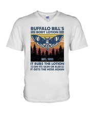 Buffalo bill's body lotion V-Neck T-Shirt tile