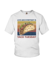 Live like everyday is Taco Tuesday Youth T-Shirt tile