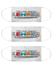 Teacher Teach Love Inspire Cloth Face Mask - 3 Pack front