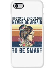 Girls should never be afraid to be smart Phone Case tile
