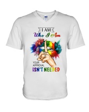 I am Who I am V-Neck T-Shirt tile