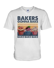 Bakers Gonna Bake V-Neck T-Shirt tile
