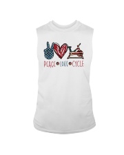 Peace Love Cycle Sleeveless Tee tile
