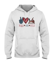 Peace Love Cycle Hooded Sweatshirt tile