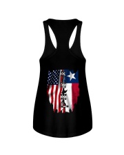 Texas Amercia Flag 4th Of July Ladies Flowy Tank tile