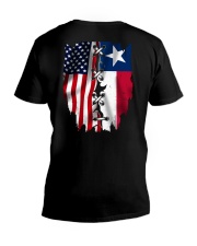 Texas Amercia Flag 4th Of July V-Neck T-Shirt tile