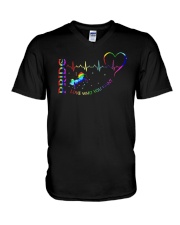 Love Who You Want V-Neck T-Shirt tile