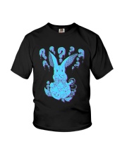 Rabbit Hologram Blurry Youth T-Shirt tile