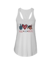 Peace Love Drums Ladies Flowy Tank tile