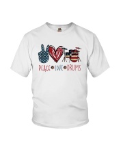 Peace Love Drums Youth T-Shirt tile