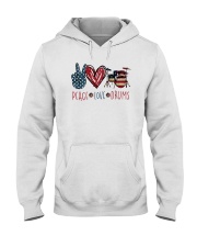 Peace Love Drums Hooded Sweatshirt tile