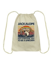 Jackalope Not Everyone Has to be a Unicorn Drawstring Bag tile