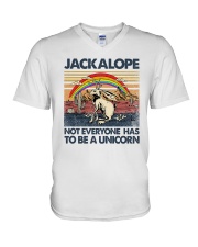 Jackalope Not Everyone Has to be a Unicorn V-Neck T-Shirt tile