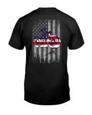 Motorcycle US Flag Back Premium Fit Mens Tee tile