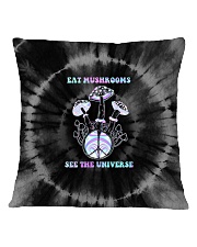 Eat Mushrooms See The Universe Square Pillowcase tile