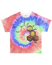 Tie dye LSD All-over T-Shirt front