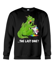 Dragon eat unicorn the last one Crewneck Sweatshirt tile