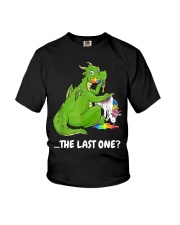 Dragon eat unicorn the last one Youth T-Shirt tile