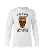 Just a girl who loves Fall and Tattoos Long Sleeve Tee tile