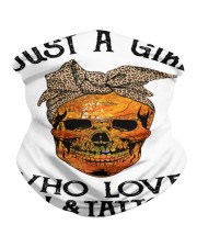 Just a girl who loves Fall and Tattoos Neck Gaiter tile