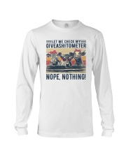 Cow Let me check my giveashitometer Nope Nothing Long Sleeve Tee tile