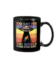 LGBTQ Pride Alien Too Gay For This World Mug tile
