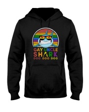 LGBTQ Pride Uncle Shark Doo Doo Doo Hooded Sweatshirt tile