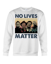 Horror Halloween Characters No Lives Matter Retro Crewneck Sweatshirt tile
