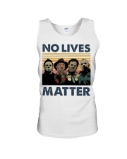 Horror Halloween Characters No Lives Matter Retro Unisex Tank tile