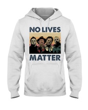 Horror Halloween Characters No Lives Matter Retro Hooded Sweatshirt tile