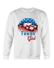 Texas Girls American Lips Crewneck Sweatshirt tile
