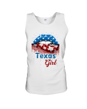 Texas Girls American Lips Unisex Tank tile