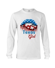 Texas Girls American Lips Long Sleeve Tee tile