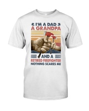 I'm a dad a grandpa and a retired firefighter Premium Fit Mens Tee tile