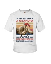 I'm a dad a grandpa and a retired firefighter Youth T-Shirt tile