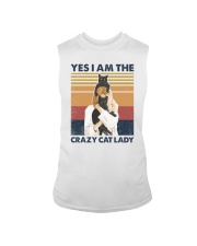 Yes I am the crazy cat lady Sleeveless Tee tile